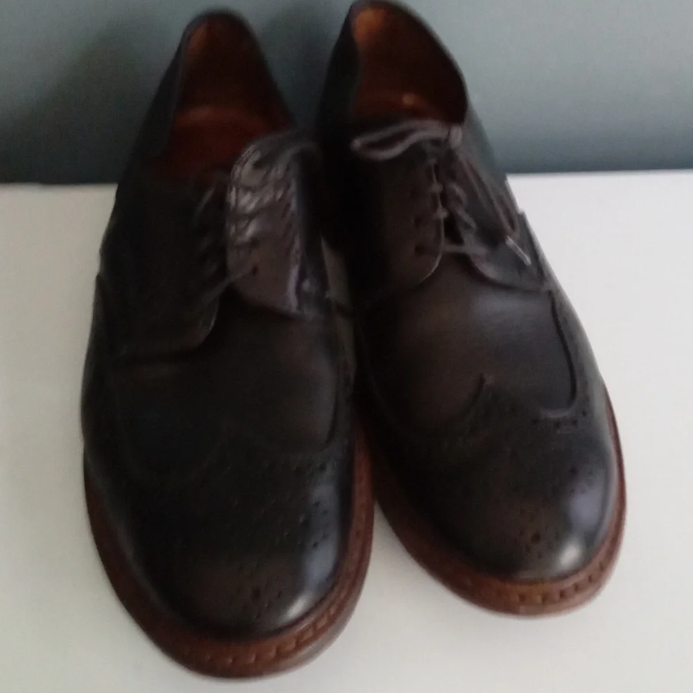 Mens Classic Wingtip Brogue Leather Dress Shoes Lace Up Oxford‎ Formal